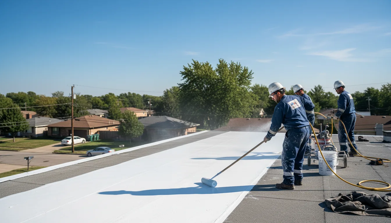 Commercial roof coating in Jackson, MI near me